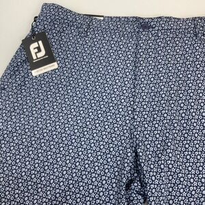FOOTJOY Golf Shorts Men's Size‎ 40 Navy Micro Floral Print Lightweight Woven NEW